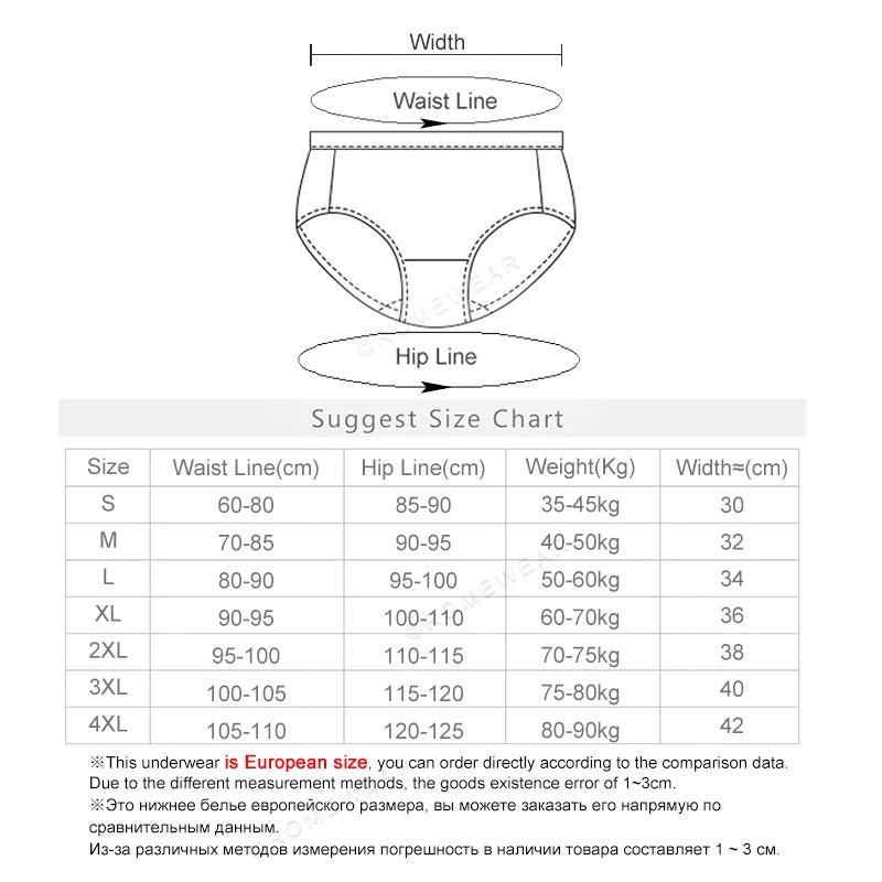 Girls 4-Layers Comfortable Mesh High Absorbency Underwear