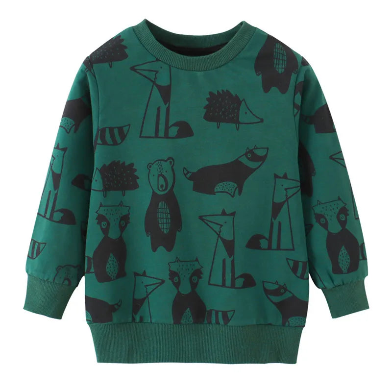 Rockets Print Autumn Winter Kids Clothes