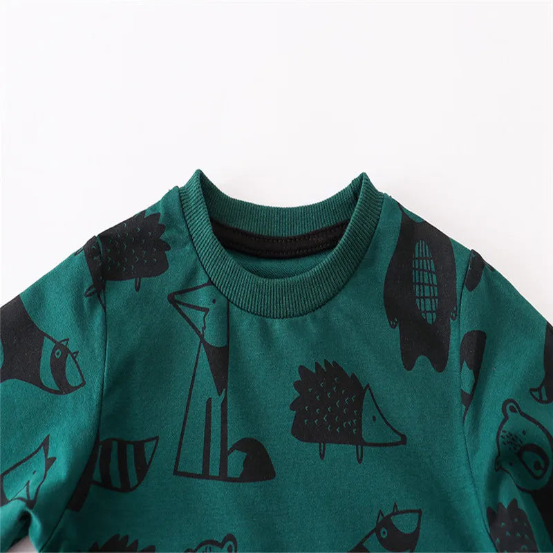 Rockets Print Autumn Winter Kids Clothes