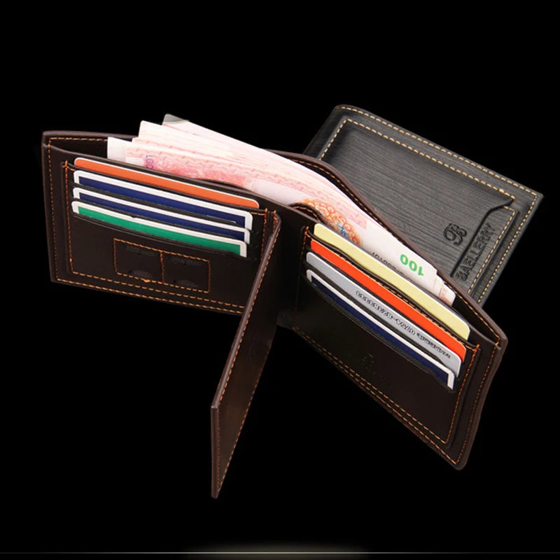 New Short Leather Brand Wallet