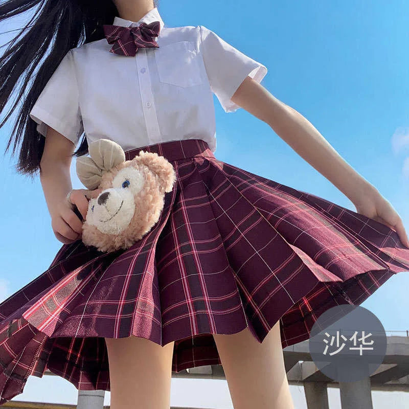 Hohe Taille Weiß Rosa Kawaii Harajuku Goth Y2k Rock