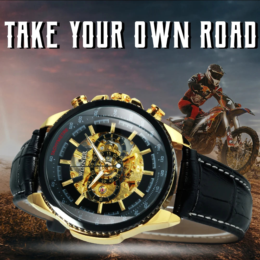 New Military Skeleton Automatic Watch