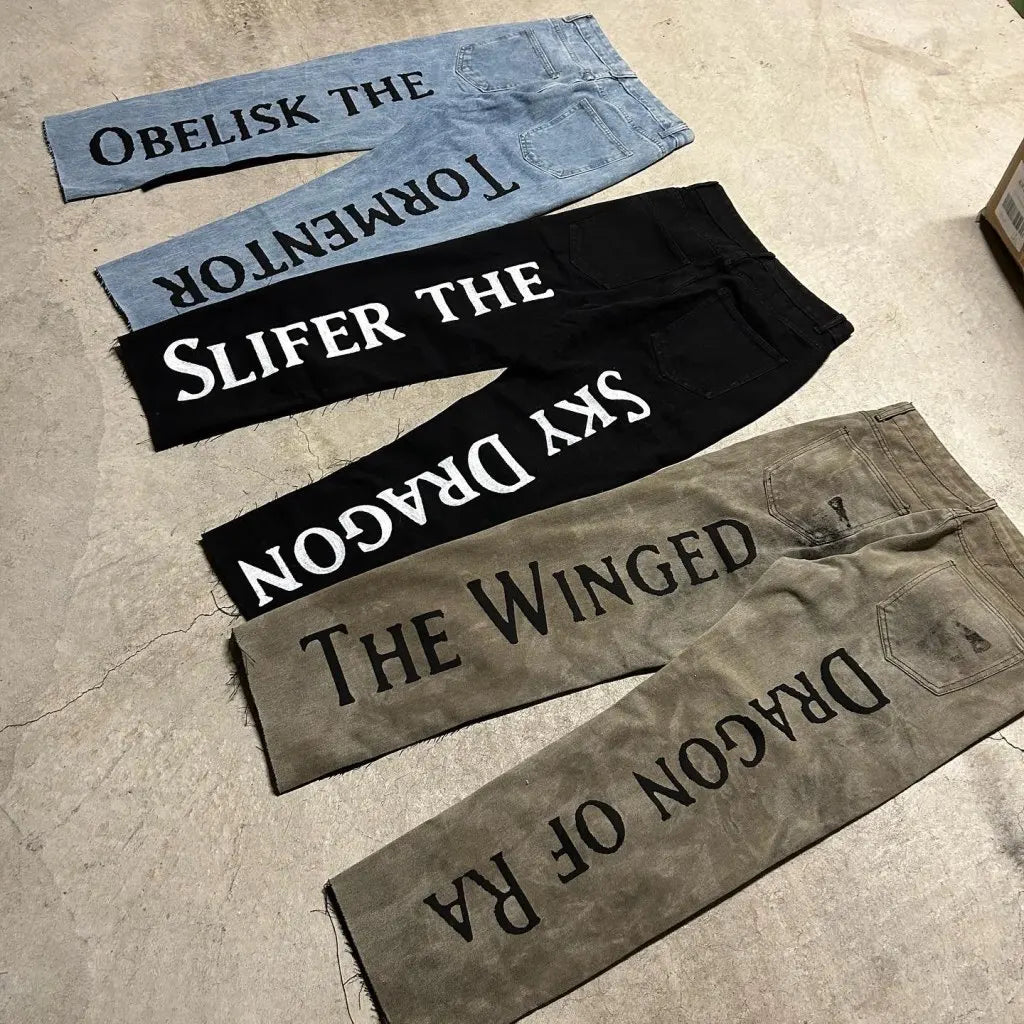 Men’s streetwear vintage couples trouser