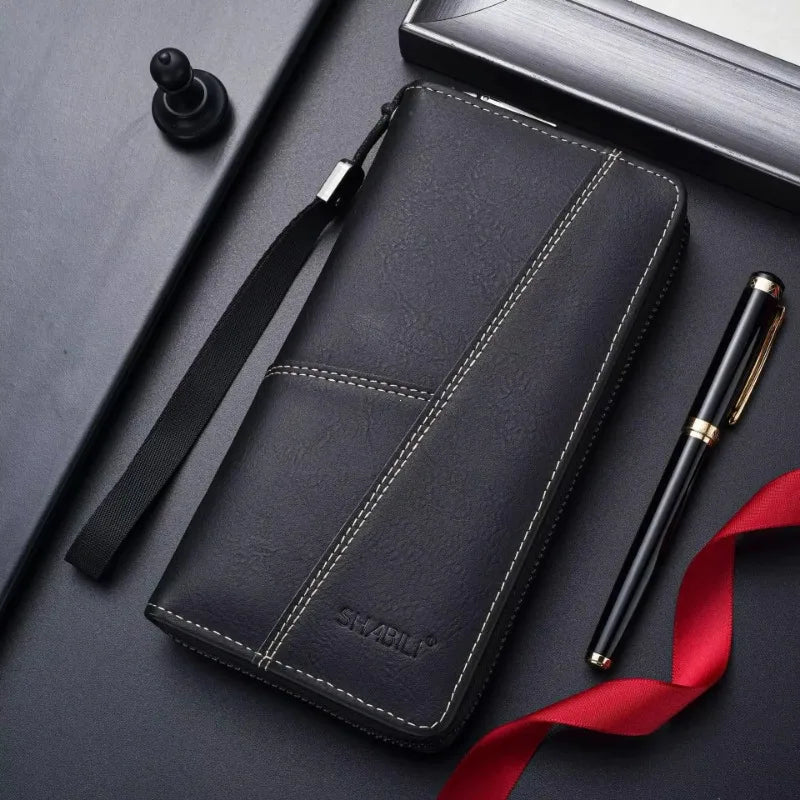 Herren Leder Geldbörsen mit langem Design