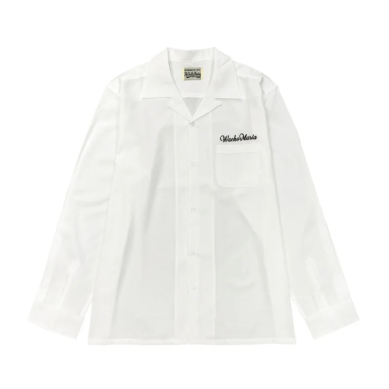 Autumn WACKO MARIA Embroidery Logo Long Sleeve Shirt