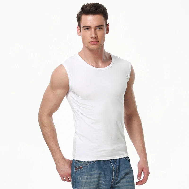 Men's wide-shouldered sports vest