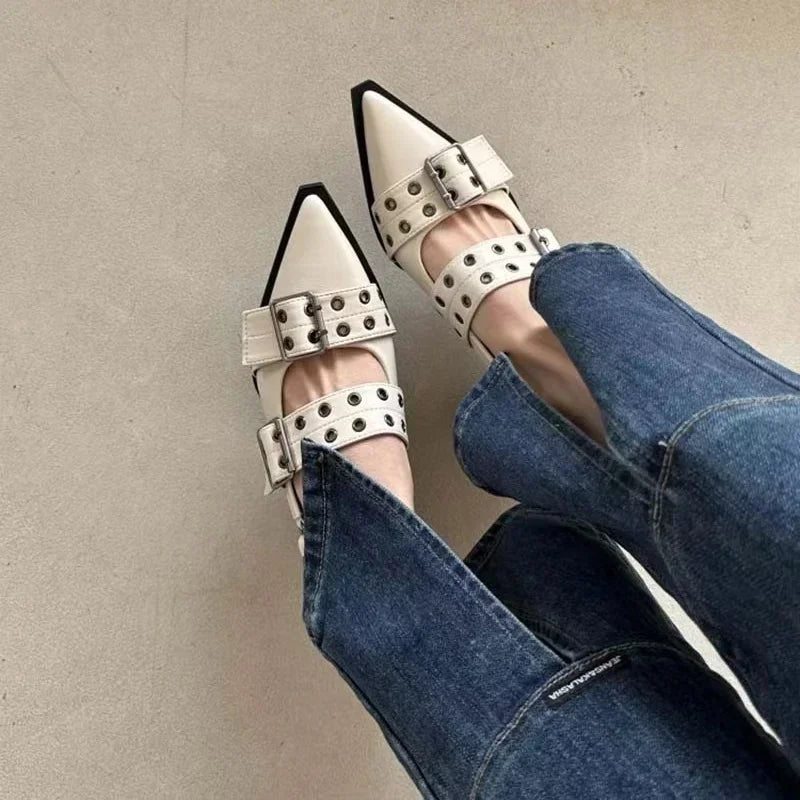 Women's Pumps Rivet Street Style Medium Heel