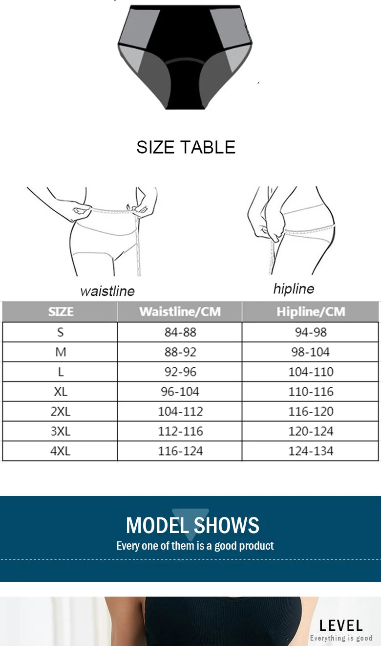 4-LayerLeak Proof Sanitary Heavy Absorbent Menstrual Underwear