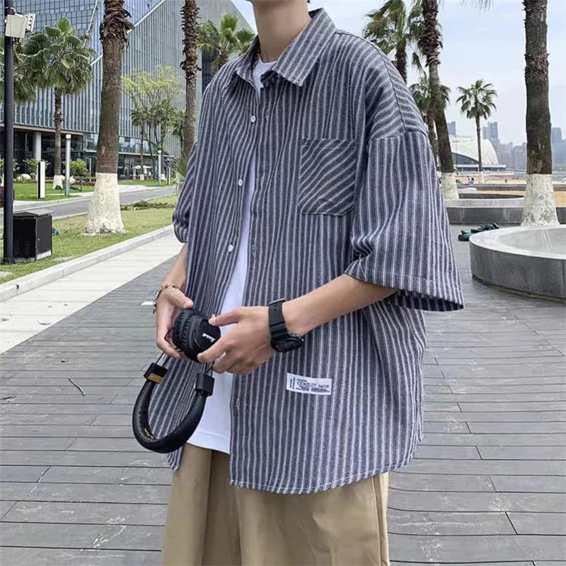New Men's Short Sleeve Casual Shirt