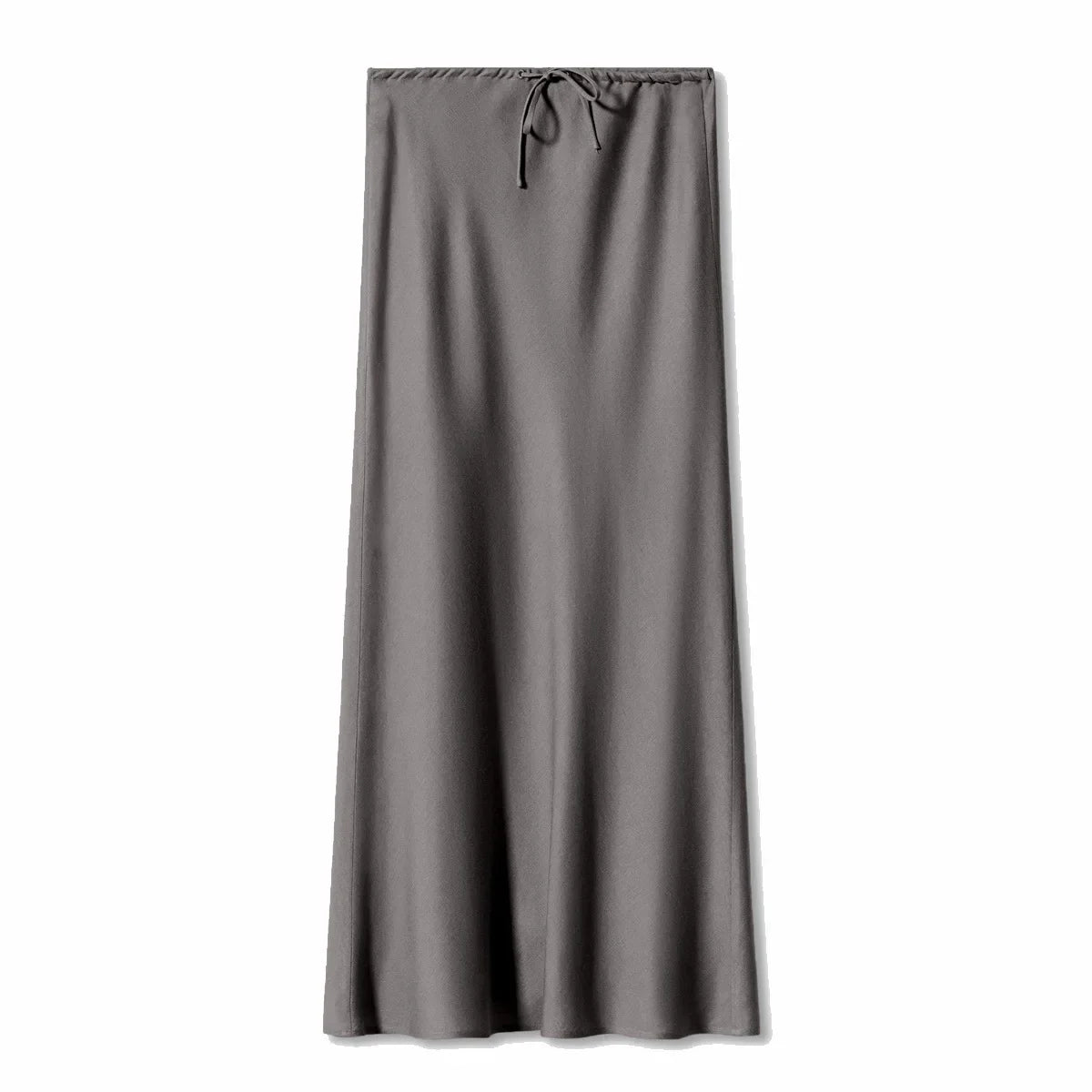High Waist Skirts for Women Temperament Elegant Black Satin Skirt Classics Versatile Slim Long Skirt