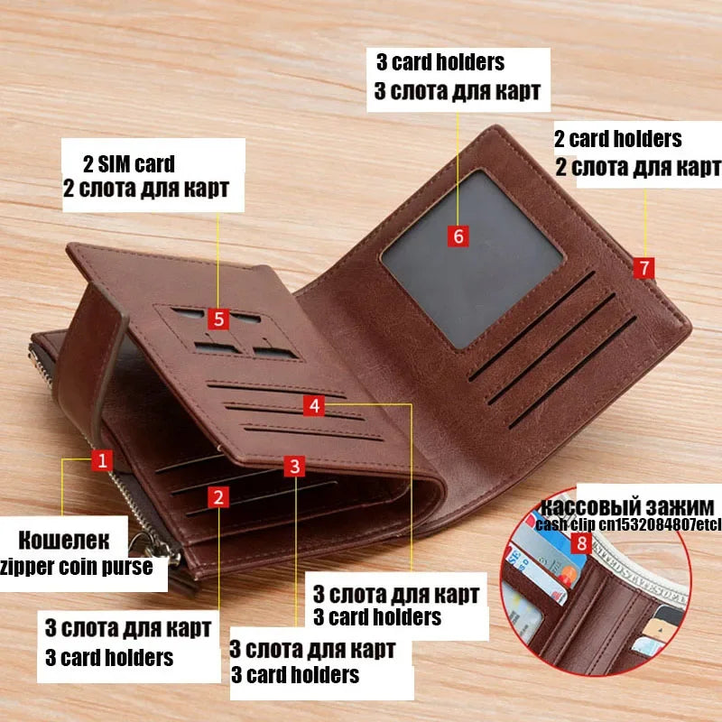 Men's Luxury Short RFID Card Holder