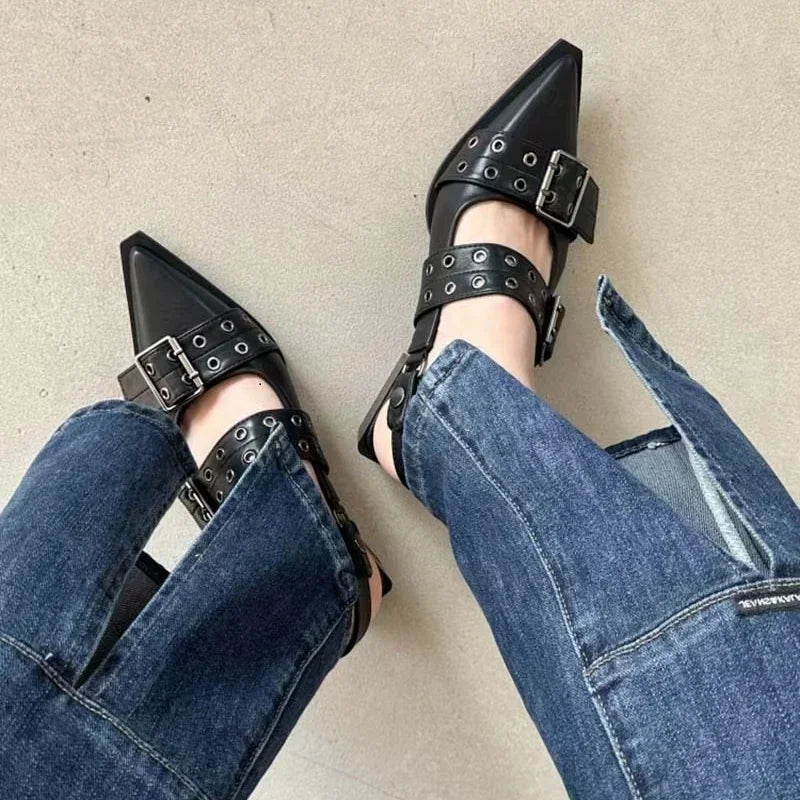 Women's Pumps Rivet Street Style Medium Heel
