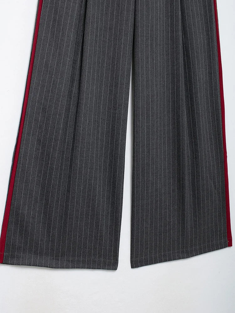 TRAF 2024 Autumn Women Wide Leg Pants