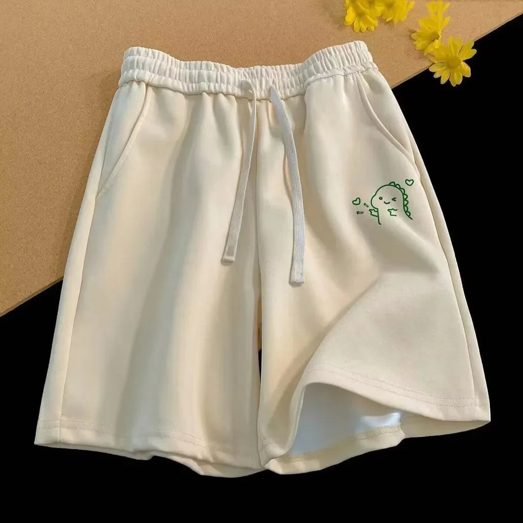 Lässige Shorts mit lustigem Ausdrucksdruck für Herren