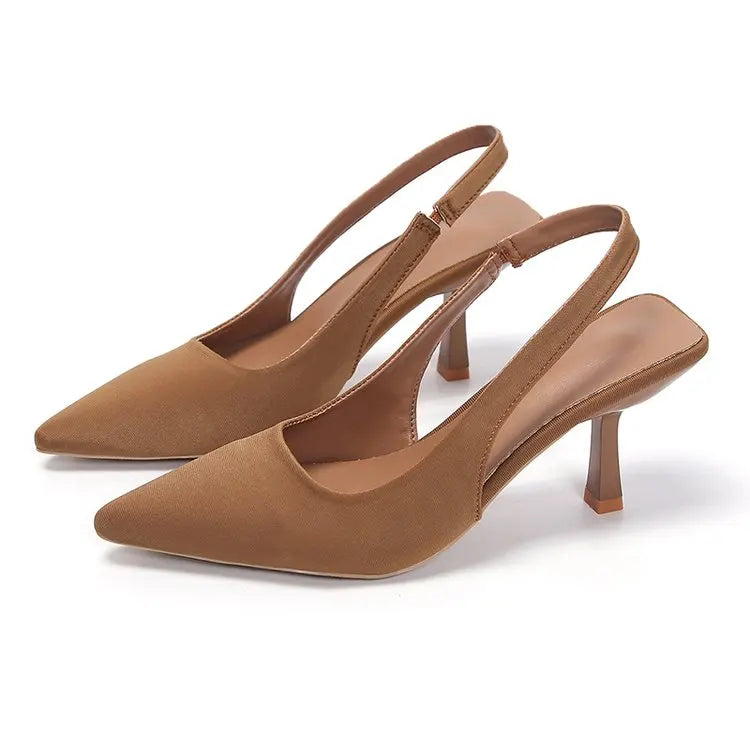 Summer new style back strap pin buckle women's shoes