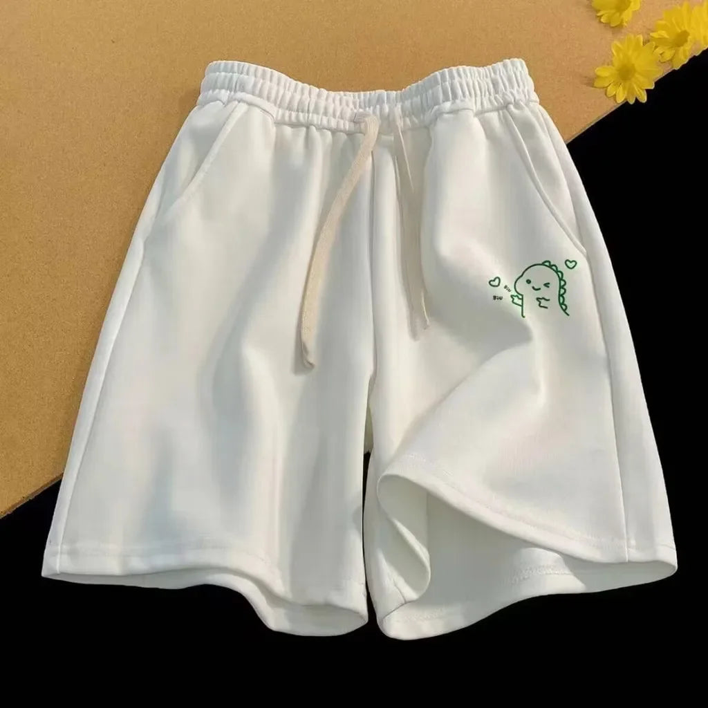Lässige Shorts mit lustigem Ausdrucksdruck für Herren
