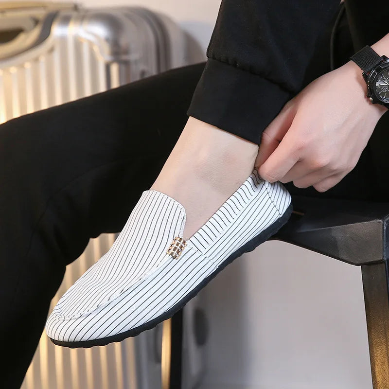 Men's Walking Casual Light Canvas Youth Shoes