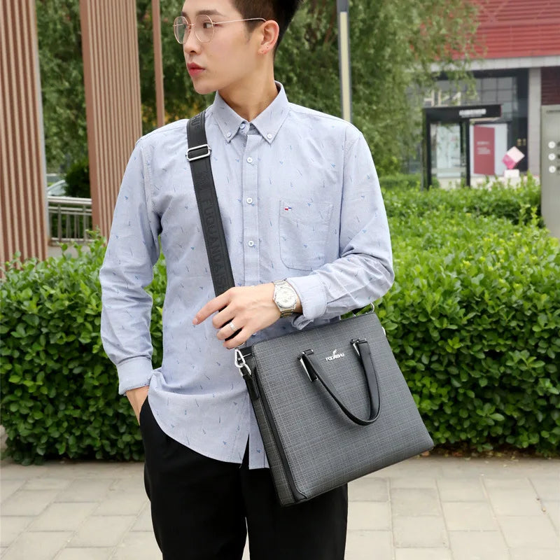 Aktentasche für Herren, große Luxus-Tragetasche, Laptoptasche