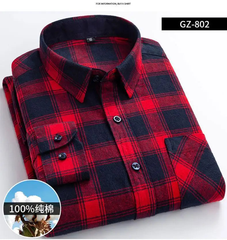 Mens Pure Cotton Long Sleeve Regular Fit Shirts