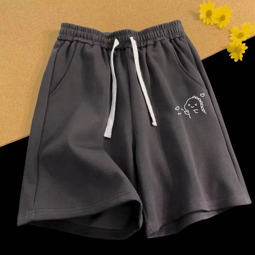 Lässige Shorts mit lustigem Ausdrucksdruck für Herren