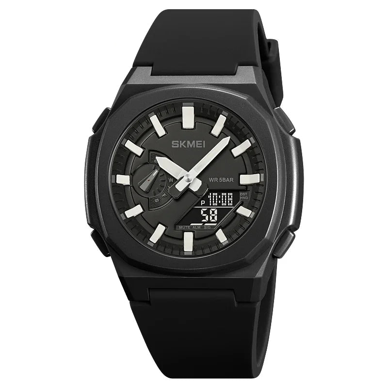 Men Waterproof Military Countdown Chrono Digital Wristwatch