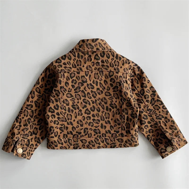 Children Leopard Print Loose Tide Cowboy Tops