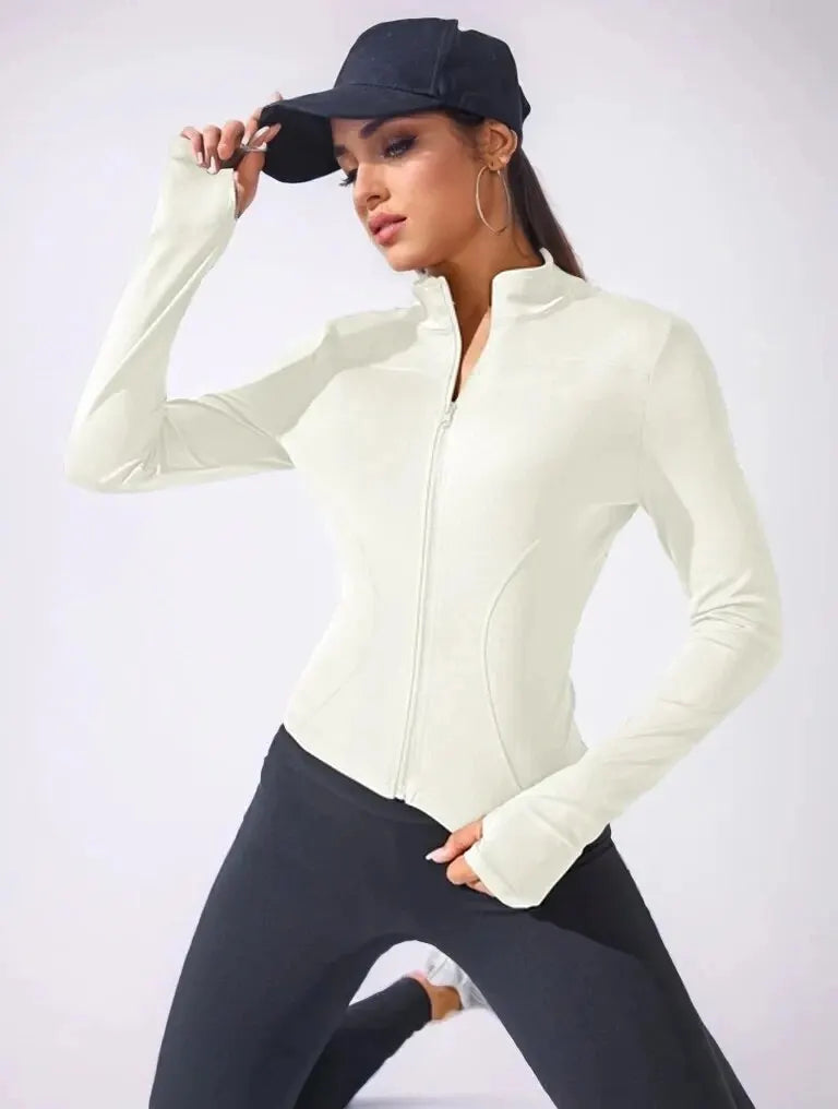 New Body Sculpting Zipper Yoga Jacket