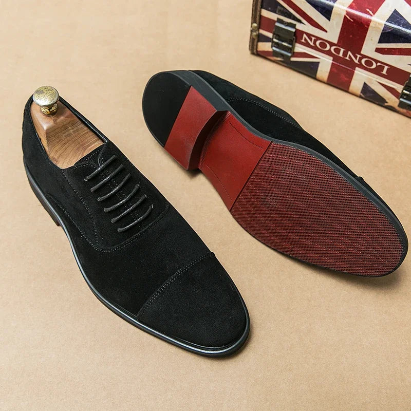 Men Brown Black Business Lace-up Pu Office Brogue Shoes