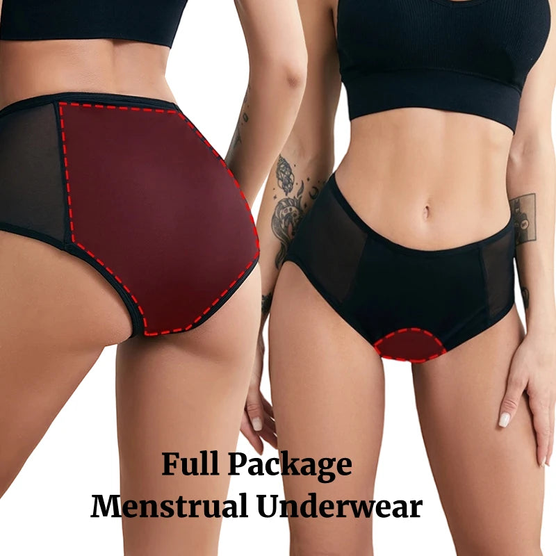 4-LayerLeak Proof Sanitary Heavy Absorbent Menstrual Underwear