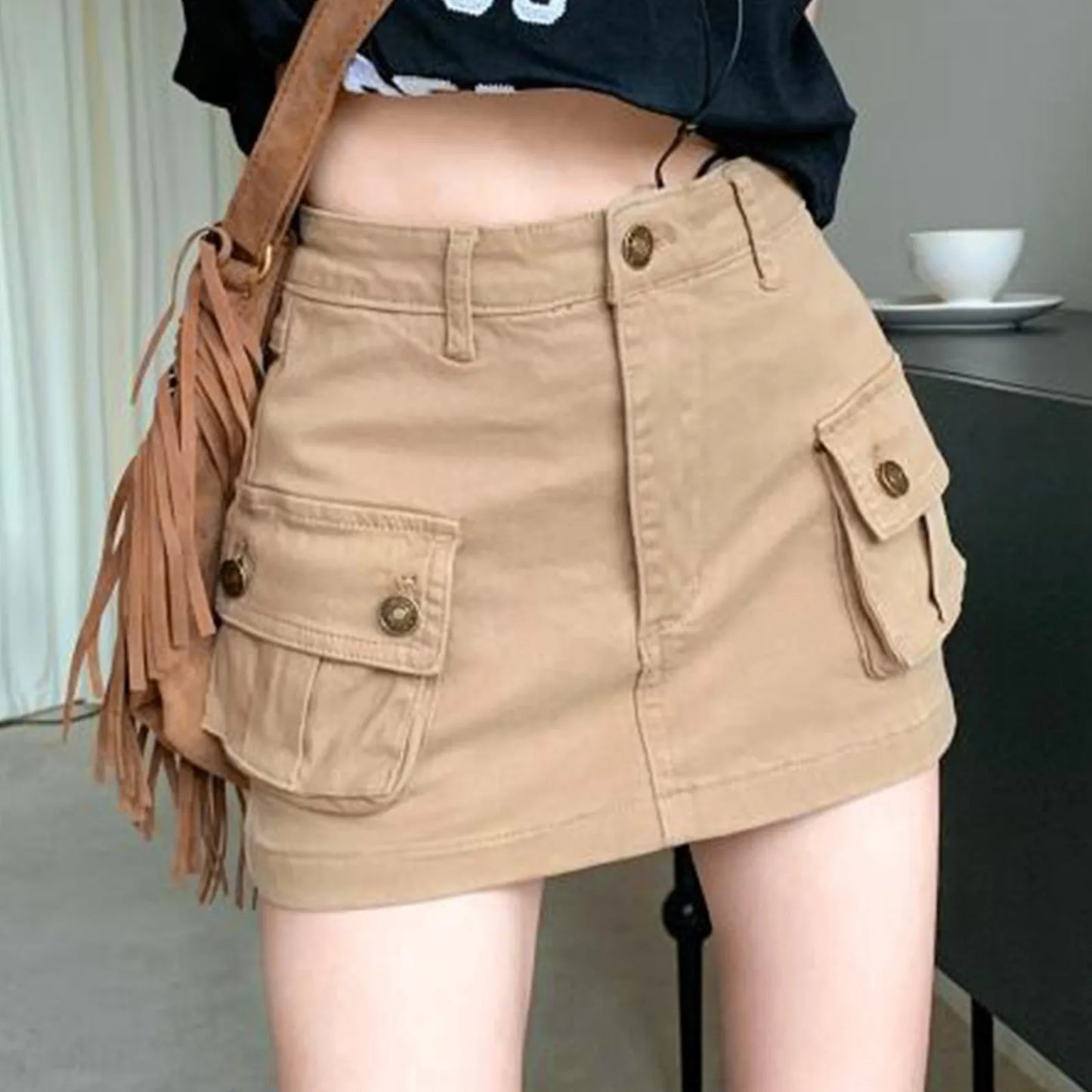 Jean Skirt Women's Slip Denim Tooling Skirt