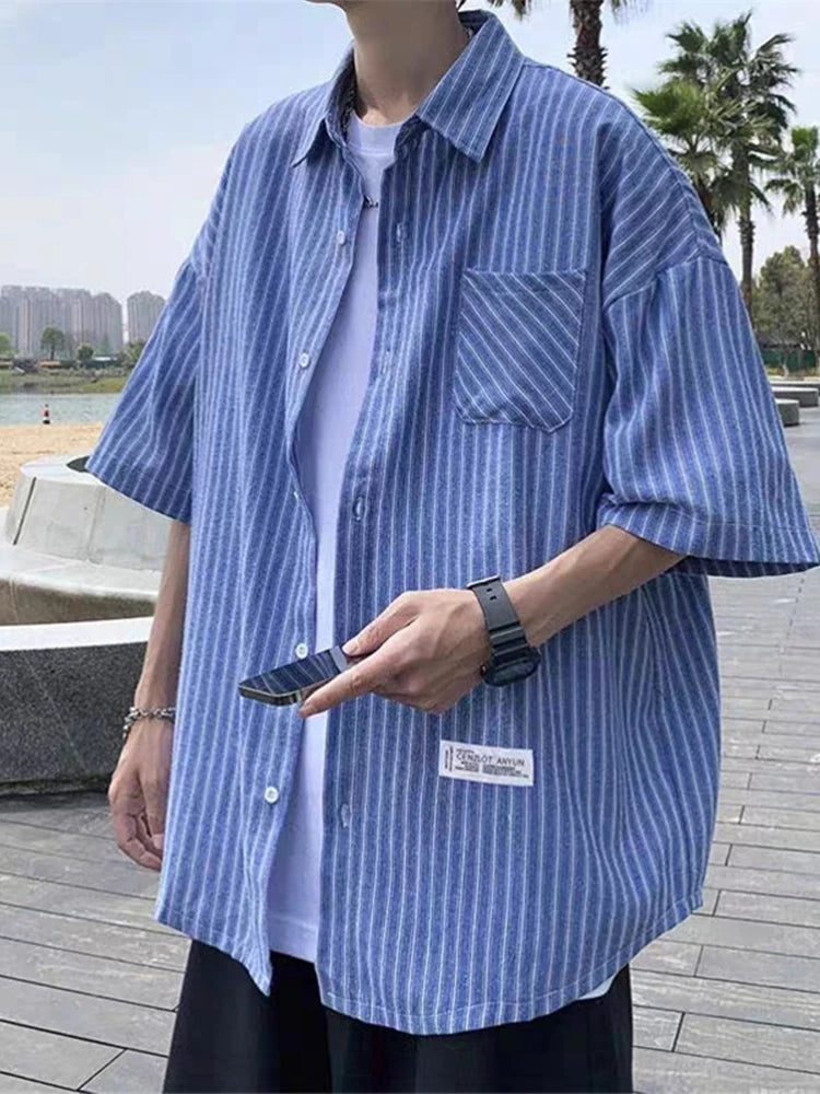 New Men's Short Sleeve Casual Shirt