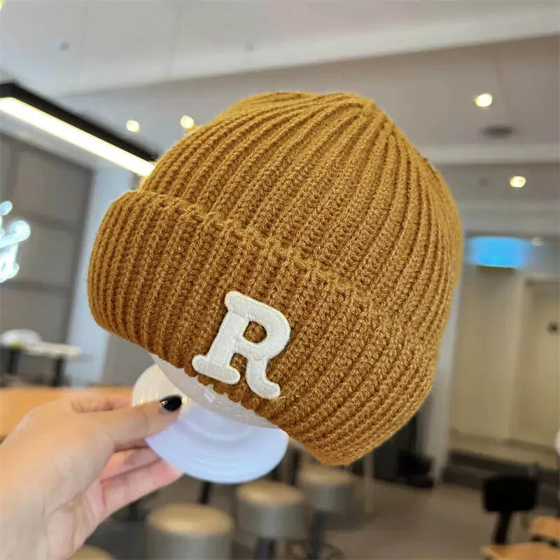 New Korean R Letter Baby Hat