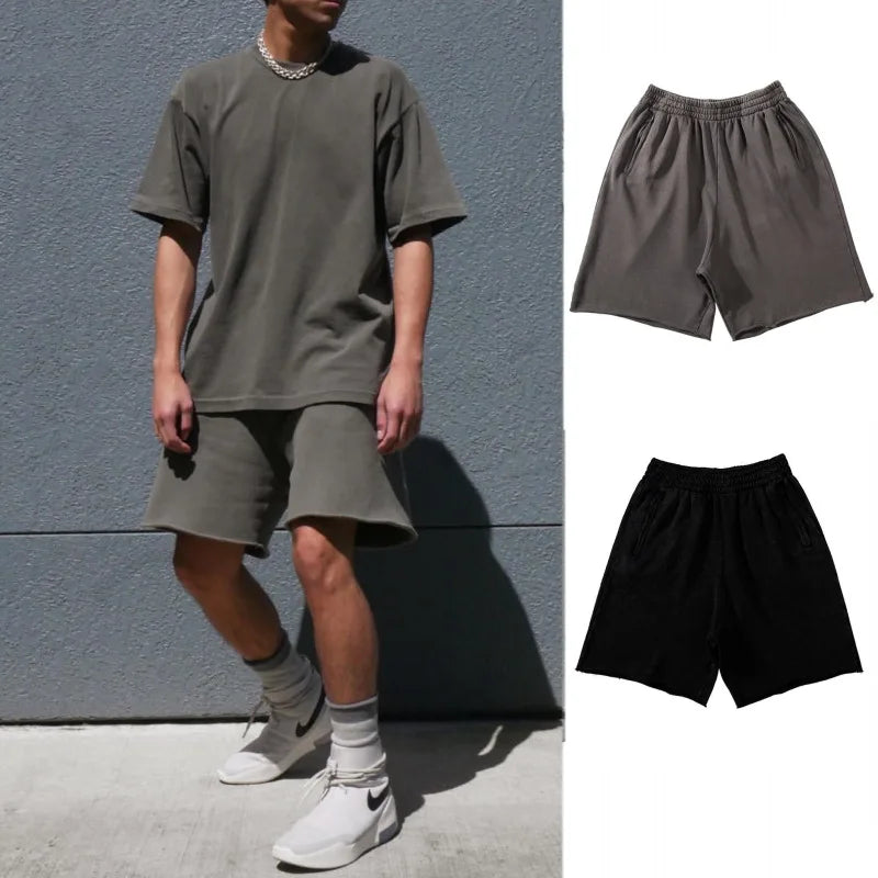Summer Outdoor Surfing Training Cotton Sport Grey Shorts