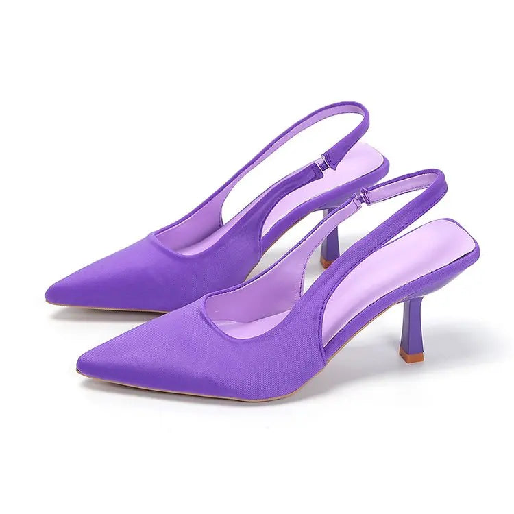 Summer new style back strap pin buckle women's shoes