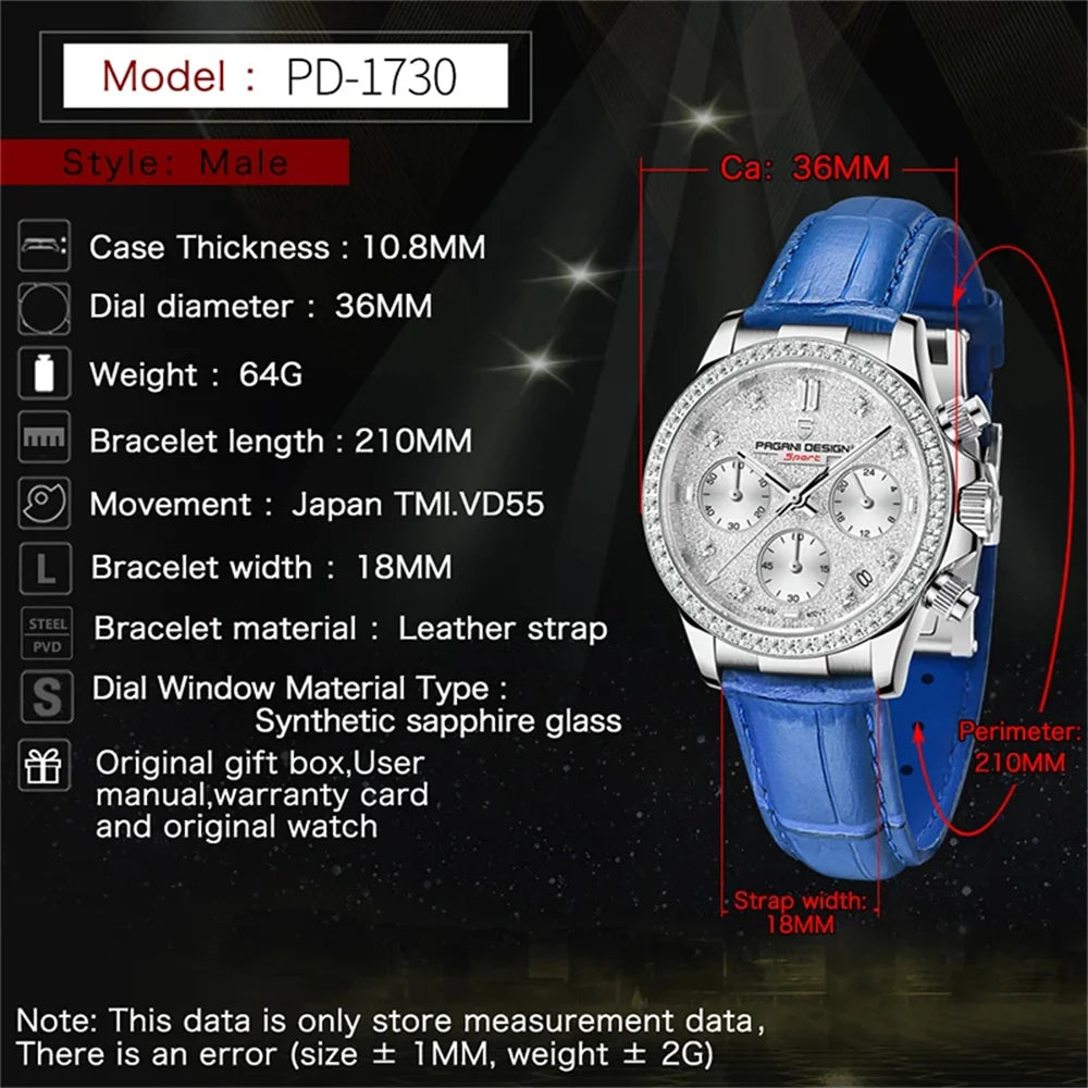 PAGANI Design 36MM Classic Women Quartz Watch