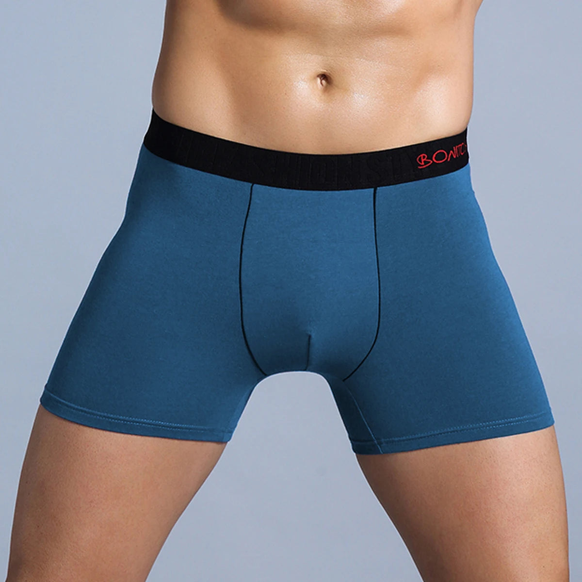 Baumwoll-Boxershorts mit Aufdruck für Herren
