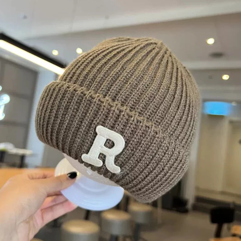 New Korean R Letter Baby Hat