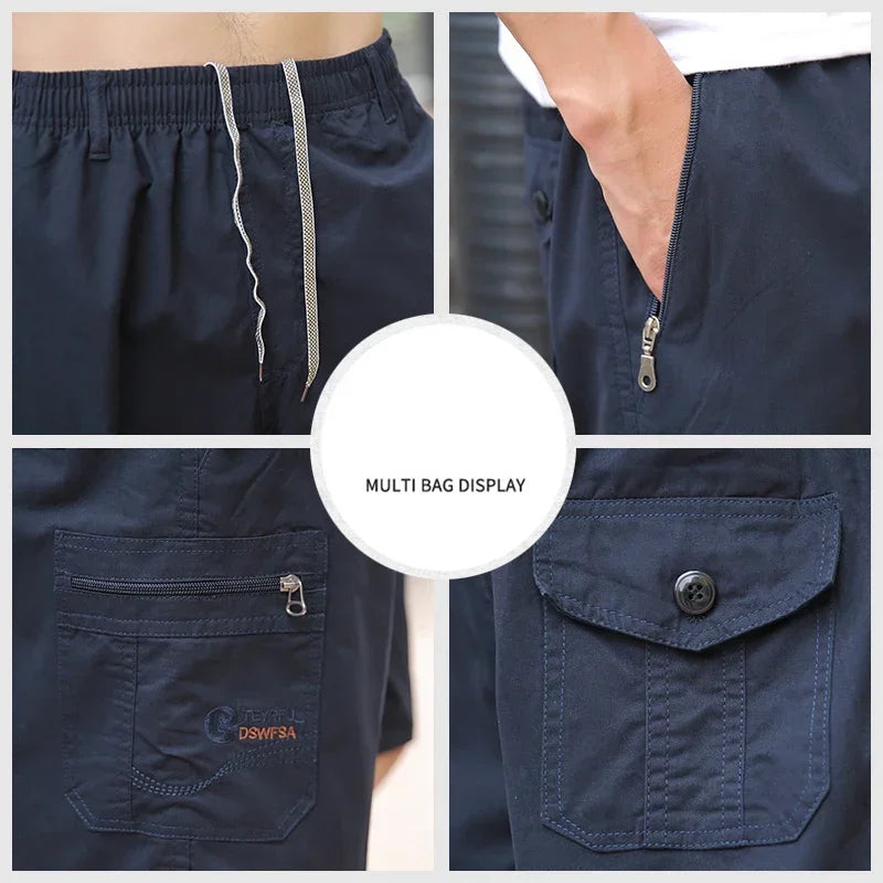 Sommer Baumwolle Multi-Pocket Tactical Casual Shorts Hose