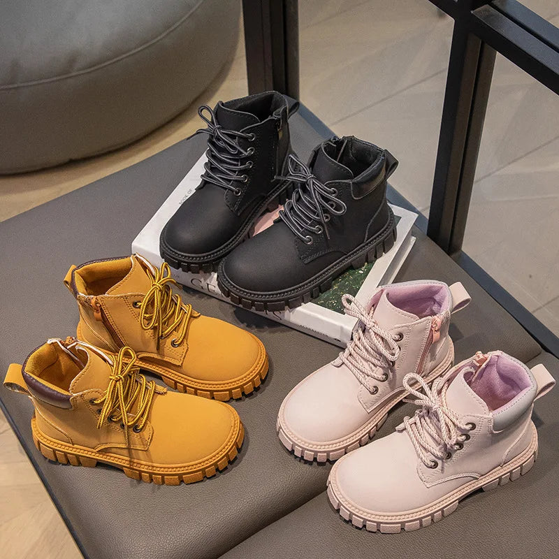 New Fashion Boy Girl Short Boots