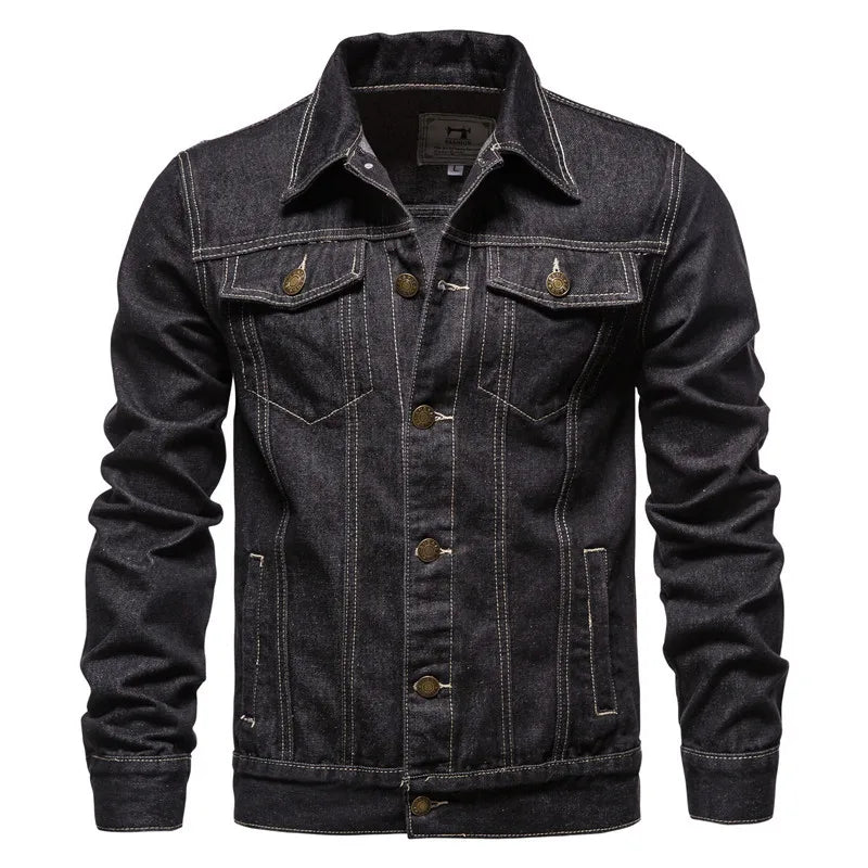 New Spring Autumn Cotton Jeans Jacket