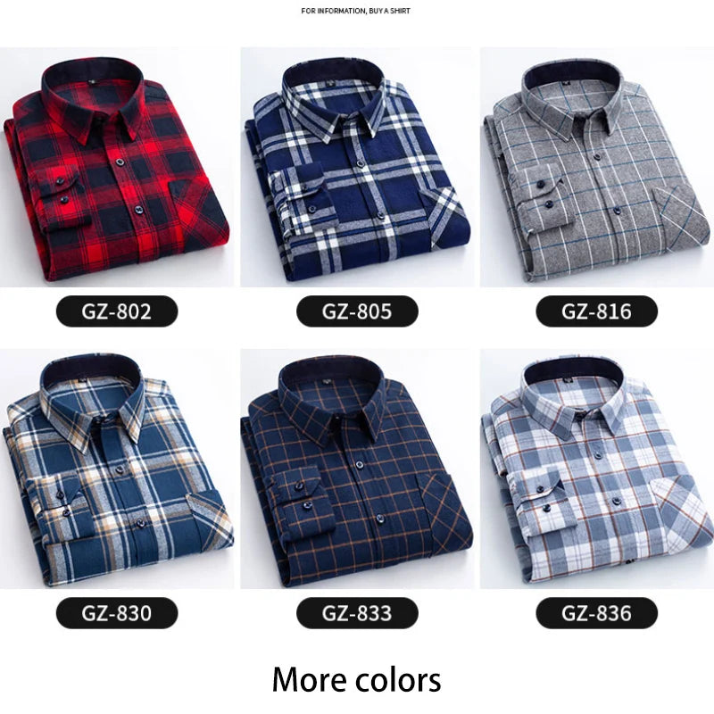 Mens Pure Cotton Long Sleeve Regular Fit Shirts