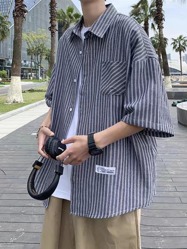 New Men's Short Sleeve Casual Shirt