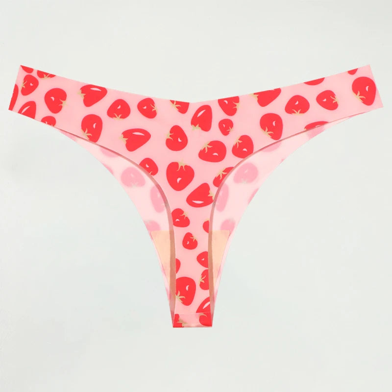 Women's Sexy Graphic Print Thongs Panties