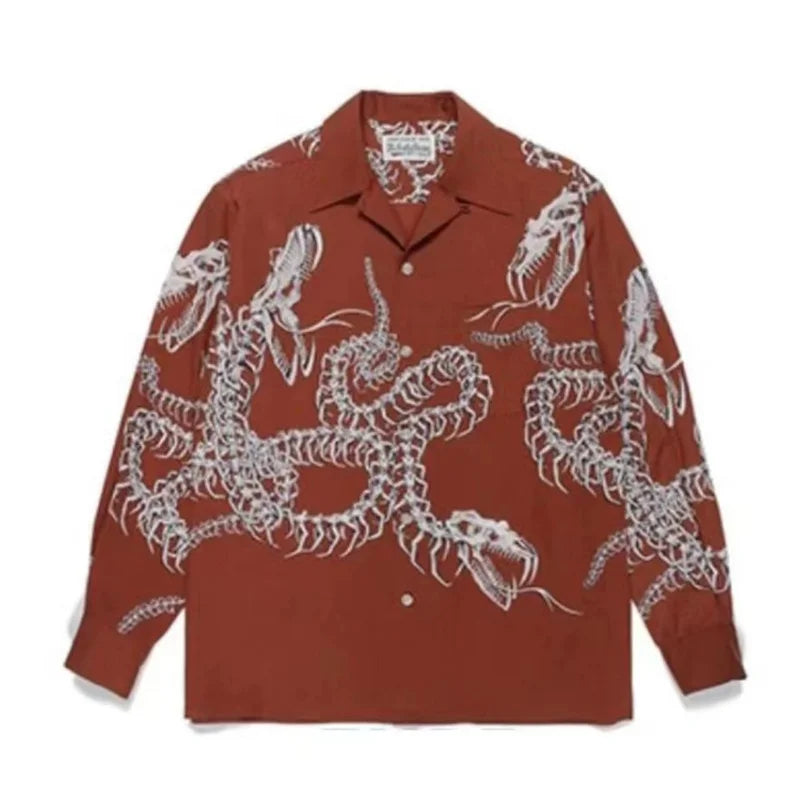 Autumn WACKO MARIA Embroidery Logo Long Sleeve Shirt