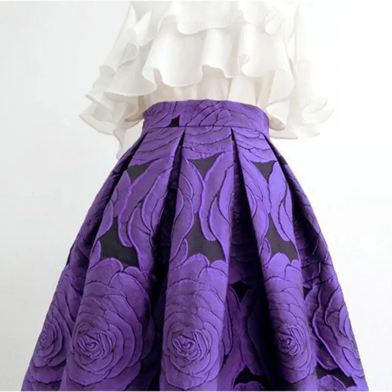 Ballkleid mit hoher Taille und lockerem Damenrock