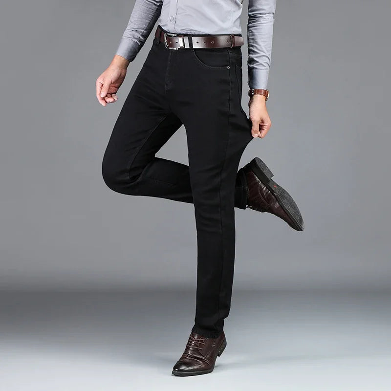 New Cotton Elastic Straight Trouser
