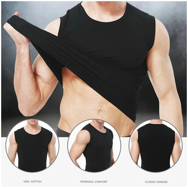 Men's wide-shouldered sports vest