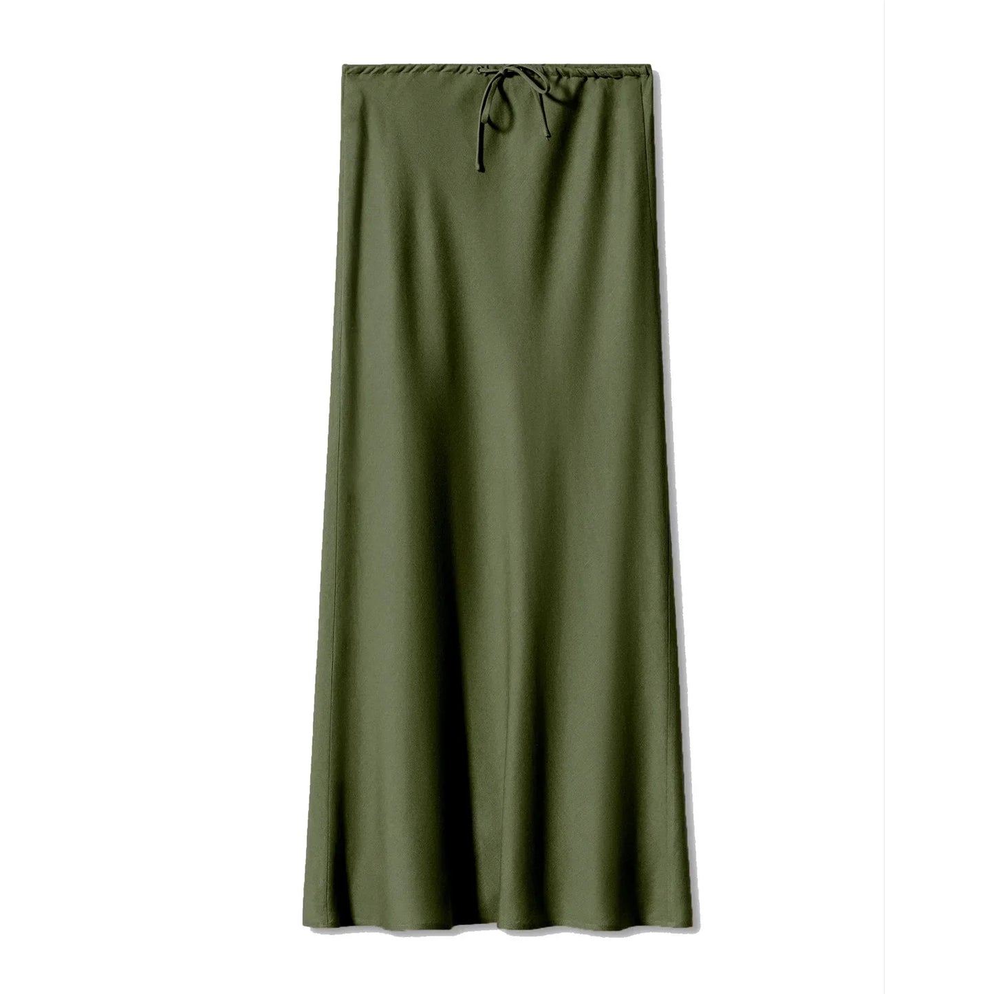 High Waist Skirts for Women Temperament Elegant Black Satin Skirt Classics Versatile Slim Long Skirt