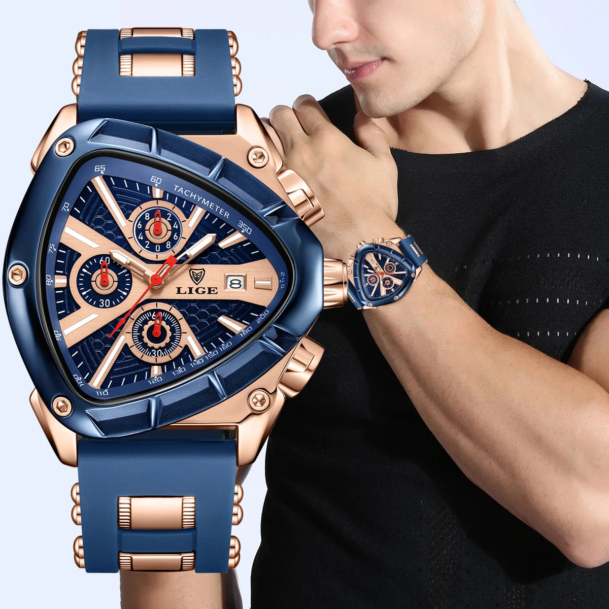 Neue modische Militär-Silikonuhr