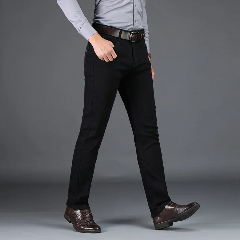 New Cotton Elastic Straight Trouser